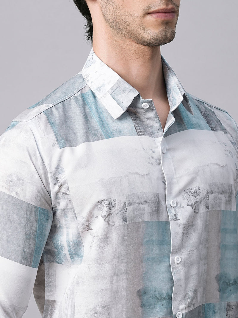 Denain Abstract Printed Shirts for Men 7