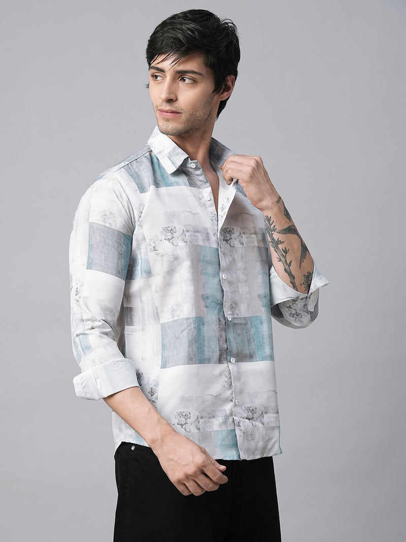 Denain Abstract Printed Shirts for Men 4