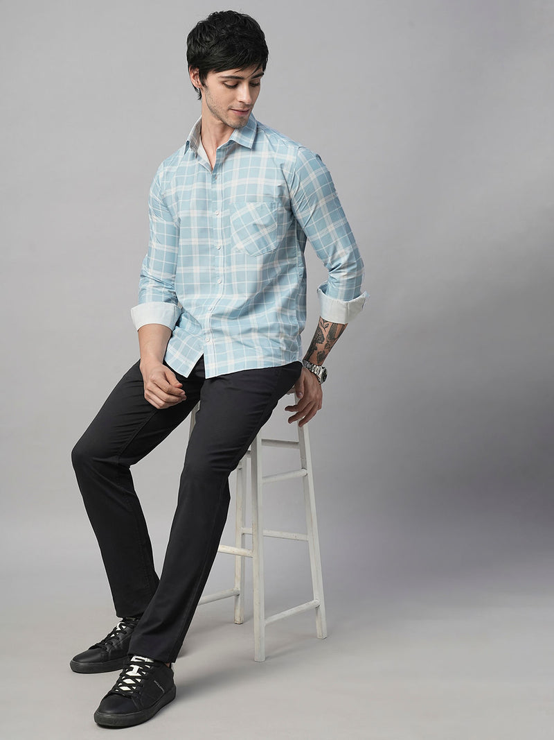 Light Cotton Checked Shirt for Men 9