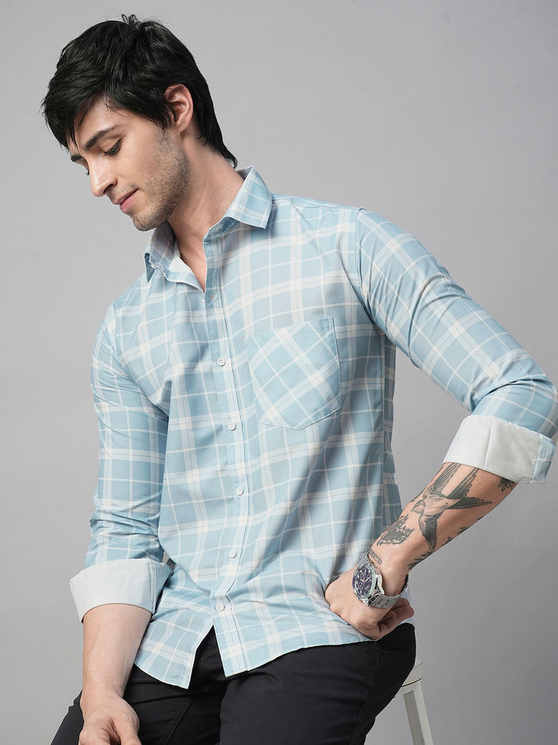 Light Cotton Checked Shirt for Men 1