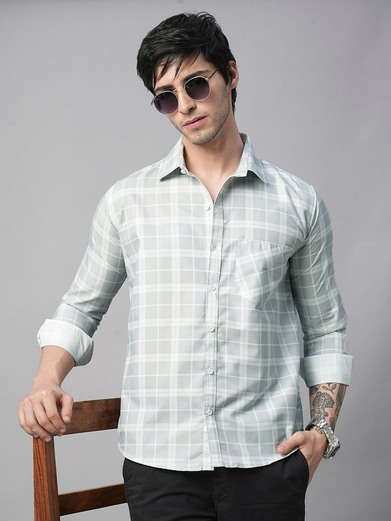 Capture Cotton Checked Shirt for Men 1