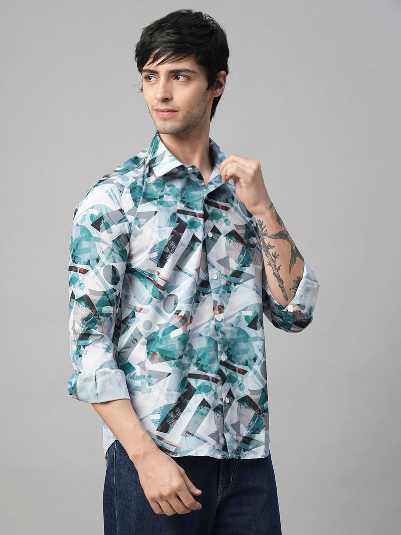 Monza Abstract Printed Shirts for Men 3
