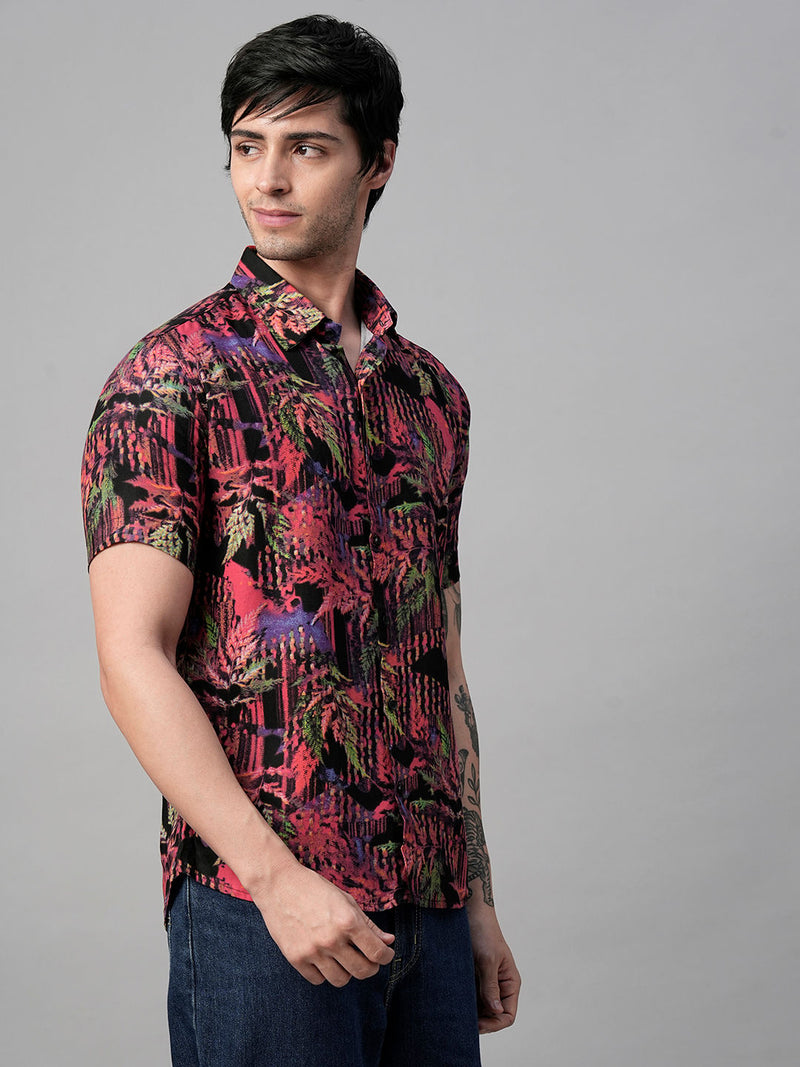 Tarn Abstract Printed Half Sleeve Shirt for Men 4