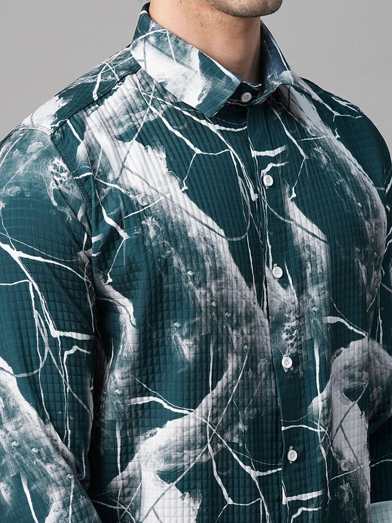 Azur Abstract Printed Shirts for Men 7