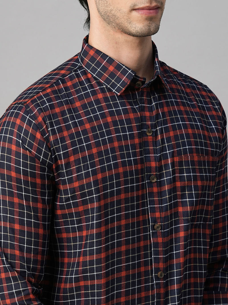 Marked Checked Cotton Shirt for Men 7