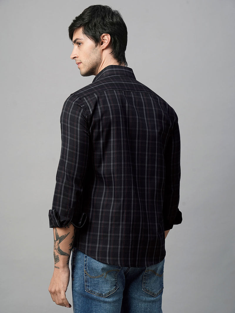 Truto Checked Cotton Shirt for Men 7