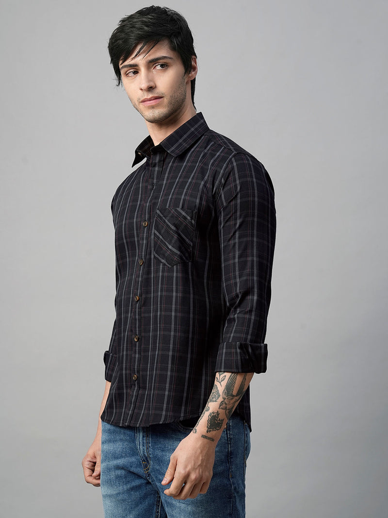 Truto Checked Cotton Shirt for Men 5