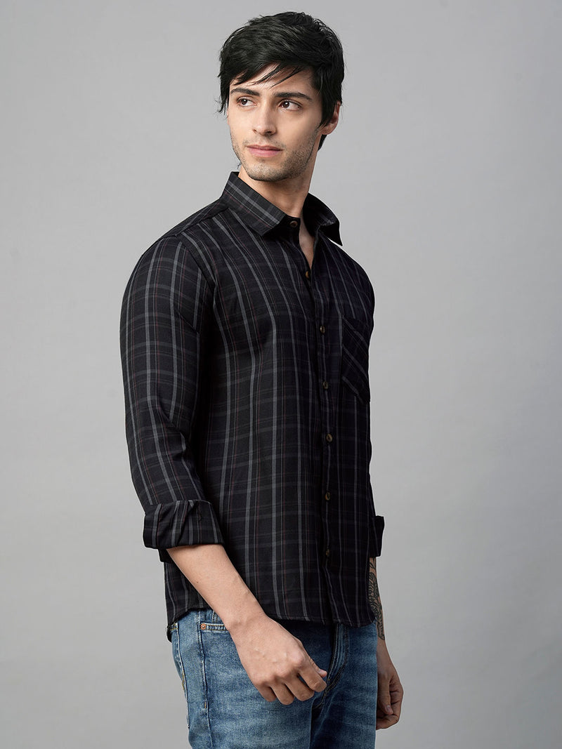 Truto Checked Cotton Shirt for Men 4
