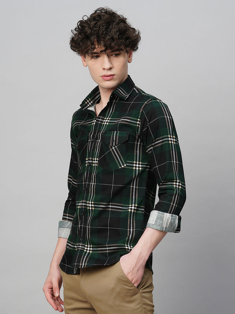 Eclectic Cotton Checked Shirt for Men 5