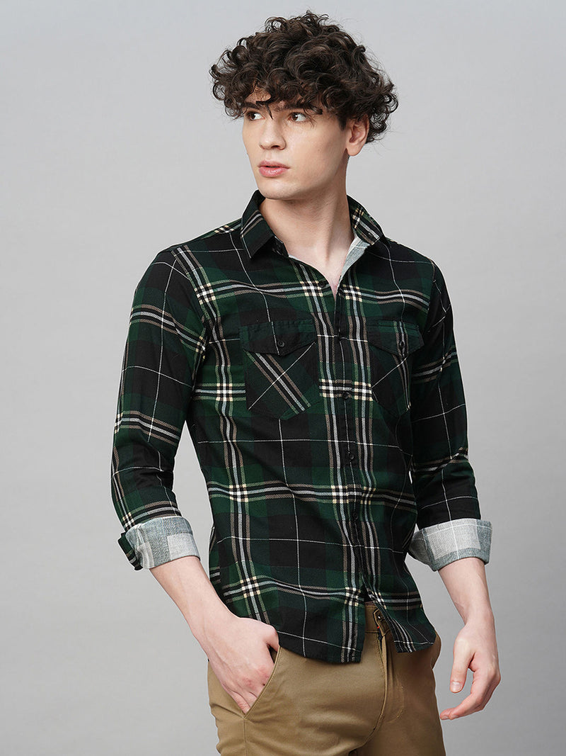 Eclectic Cotton Checked Shirt for Men 3