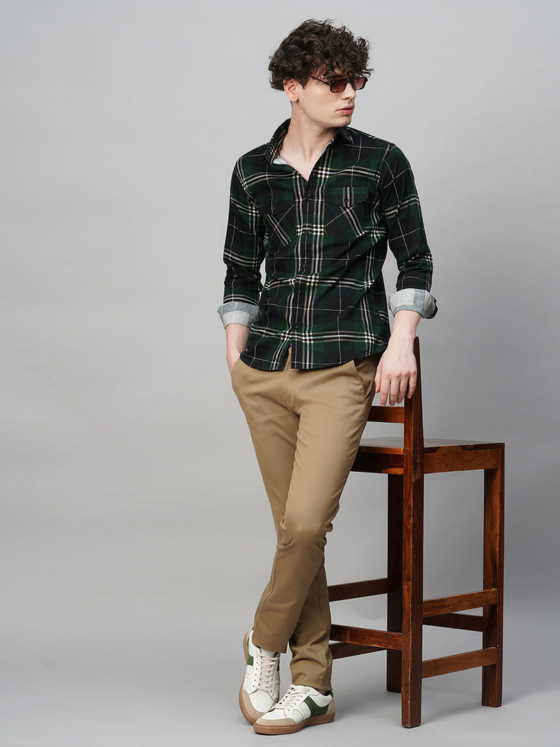 Eclectic Cotton Checked Shirt for Men 4