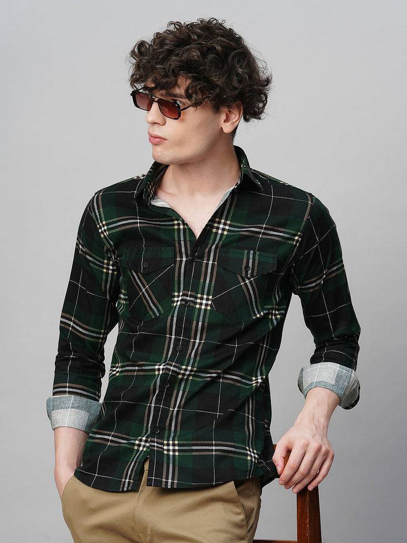 Eclectic Cotton Checked Shirt for Men 1