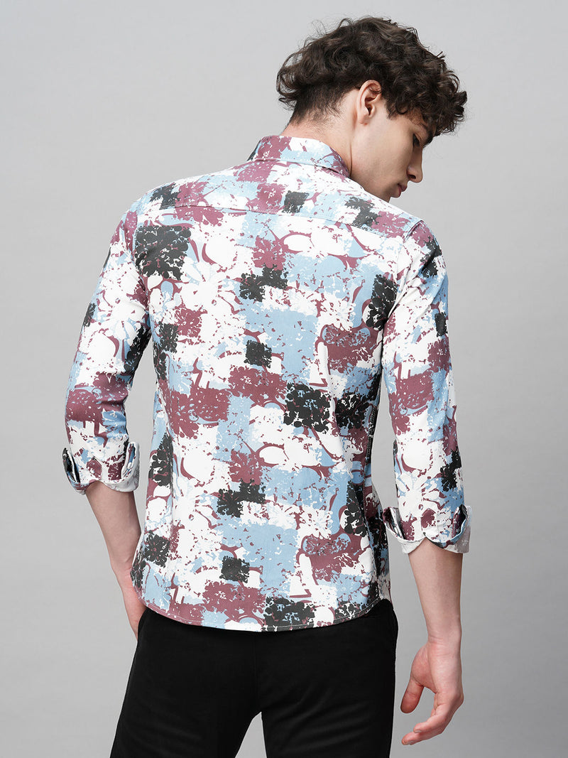 Gritty Cotton Blend Printed Shirt for Men 8