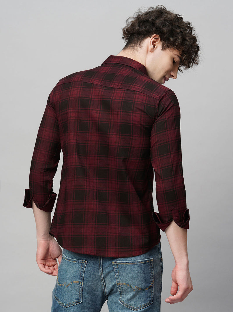 Nautical Checked Cotton Shirt for Men 8