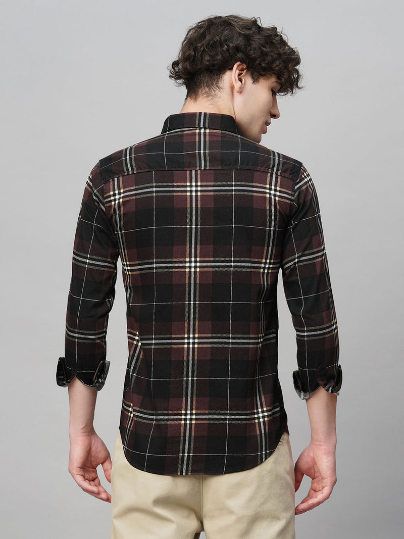 Urban Checked Cotton Shirt for Men - TB_483 8