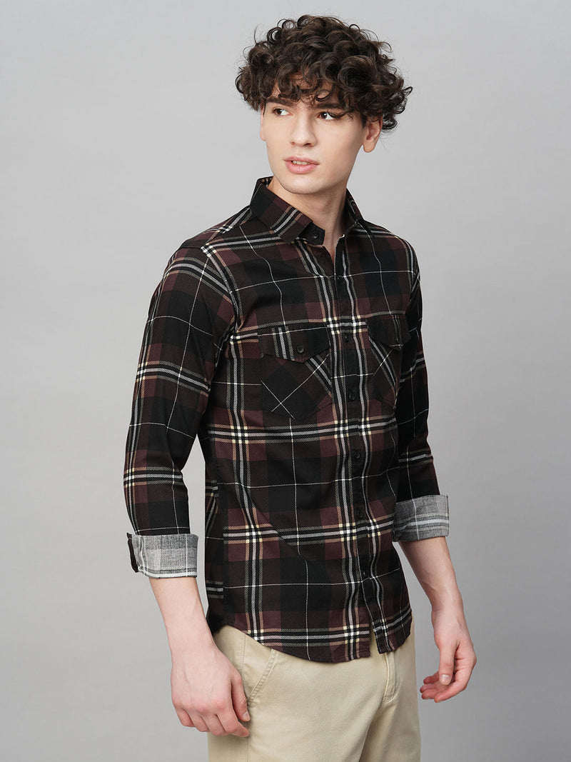 Urban Checked Cotton Shirt for Men - TB_483 5