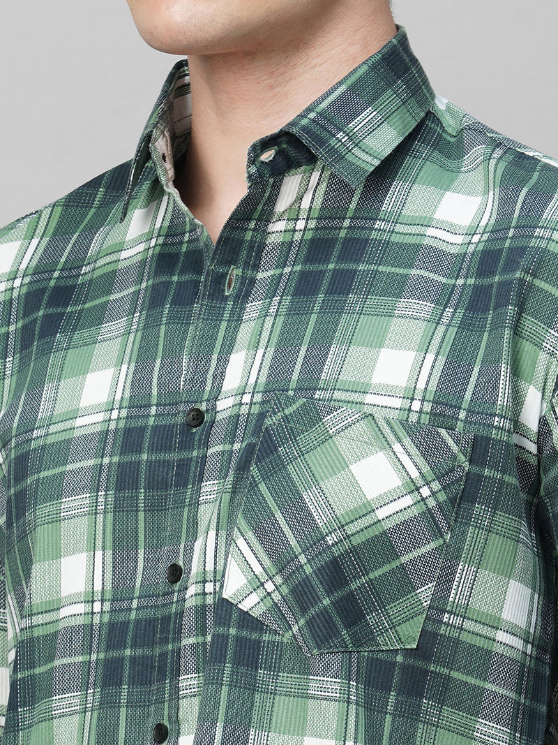 Apex Cotton Checked Shirt for Men 4