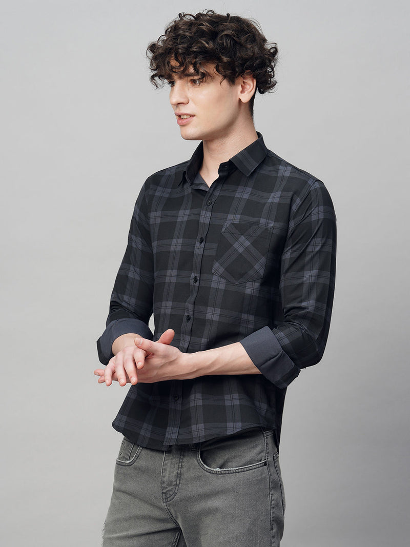 Rugged Checked Cotton Shirt for Men 6