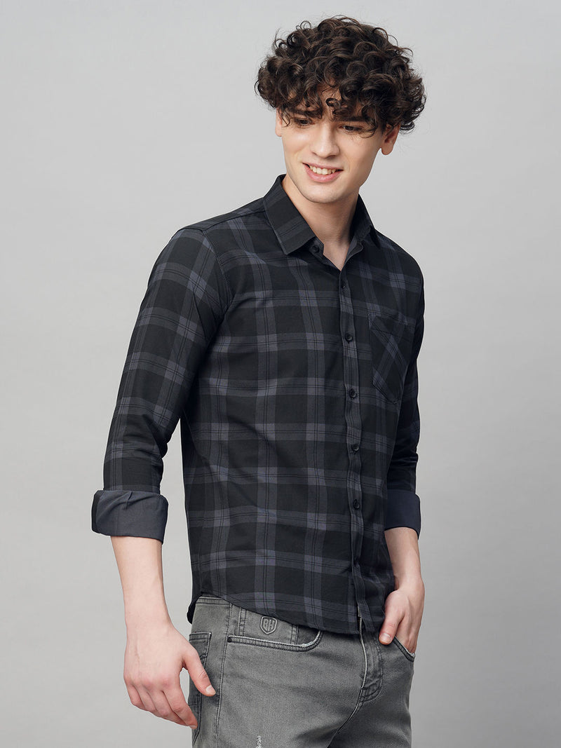 Rugged Checked Cotton Shirt for Men 5