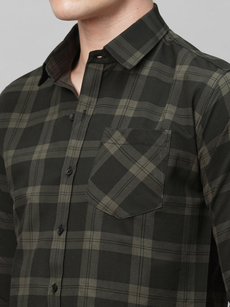 Dapper Cotton Checked Shirt for Men 7