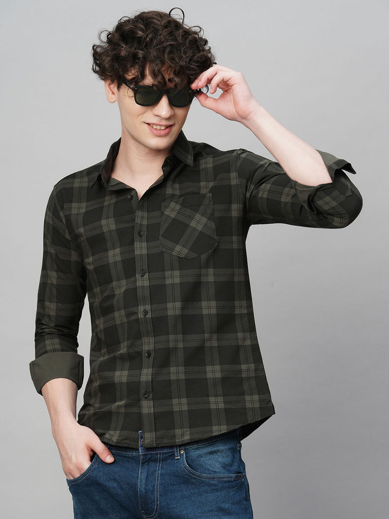 Dapper Cotton Checked Shirt for Men 3