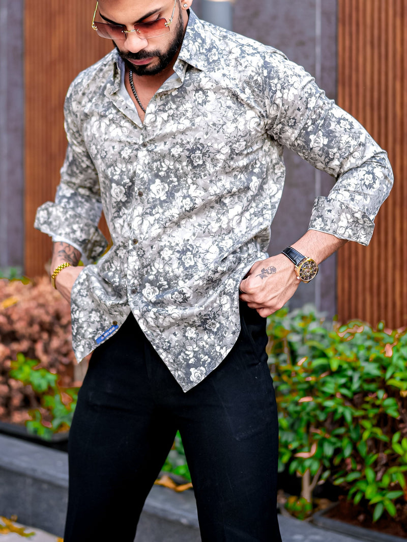 VOZIA Spire Floral Printed Shirt for Men 5