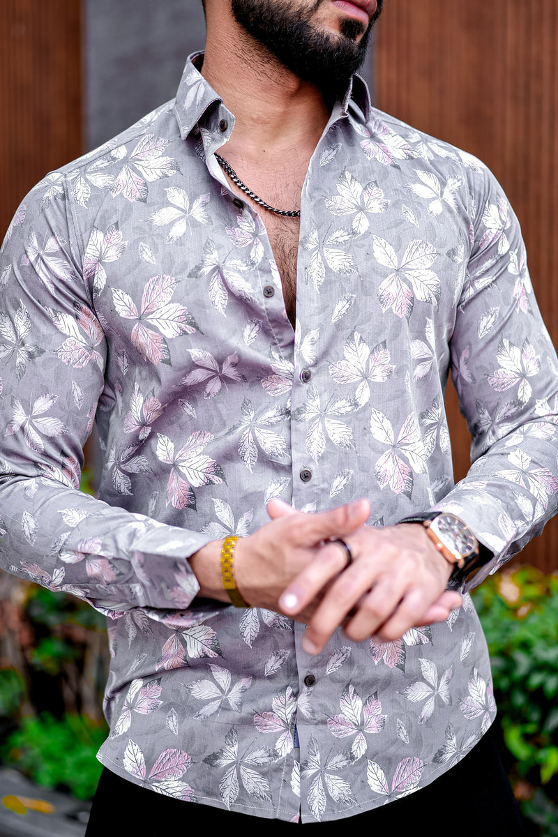 VOZIA Couk Floral Printed Shirt for Men 3