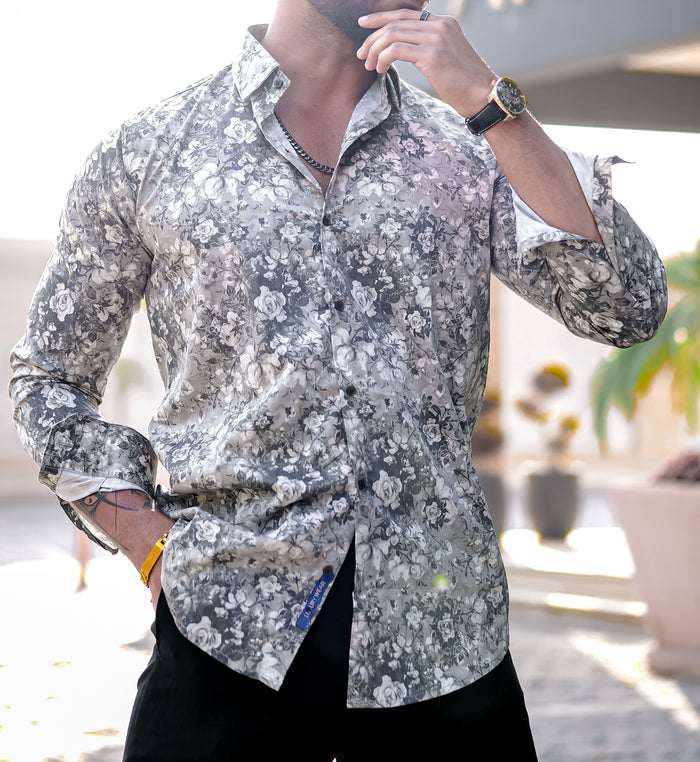VOZIA Spire Floral Printed Shirt for Men 2