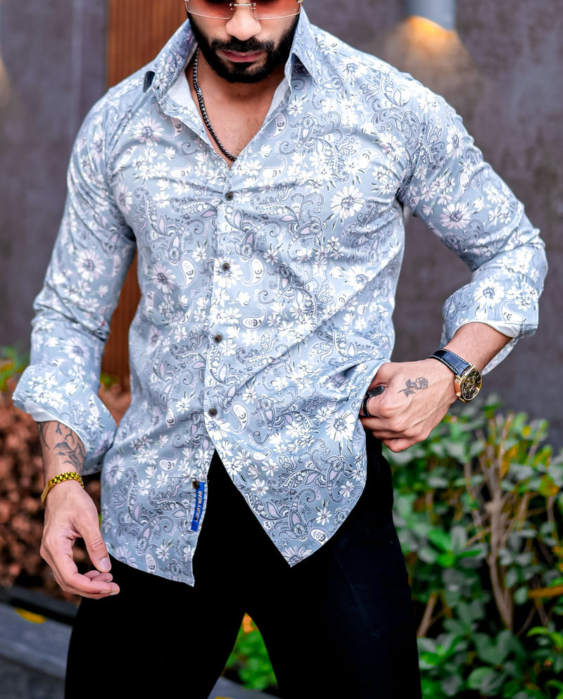 VOZIA Lumos Floral Printed Shirt for Men 6