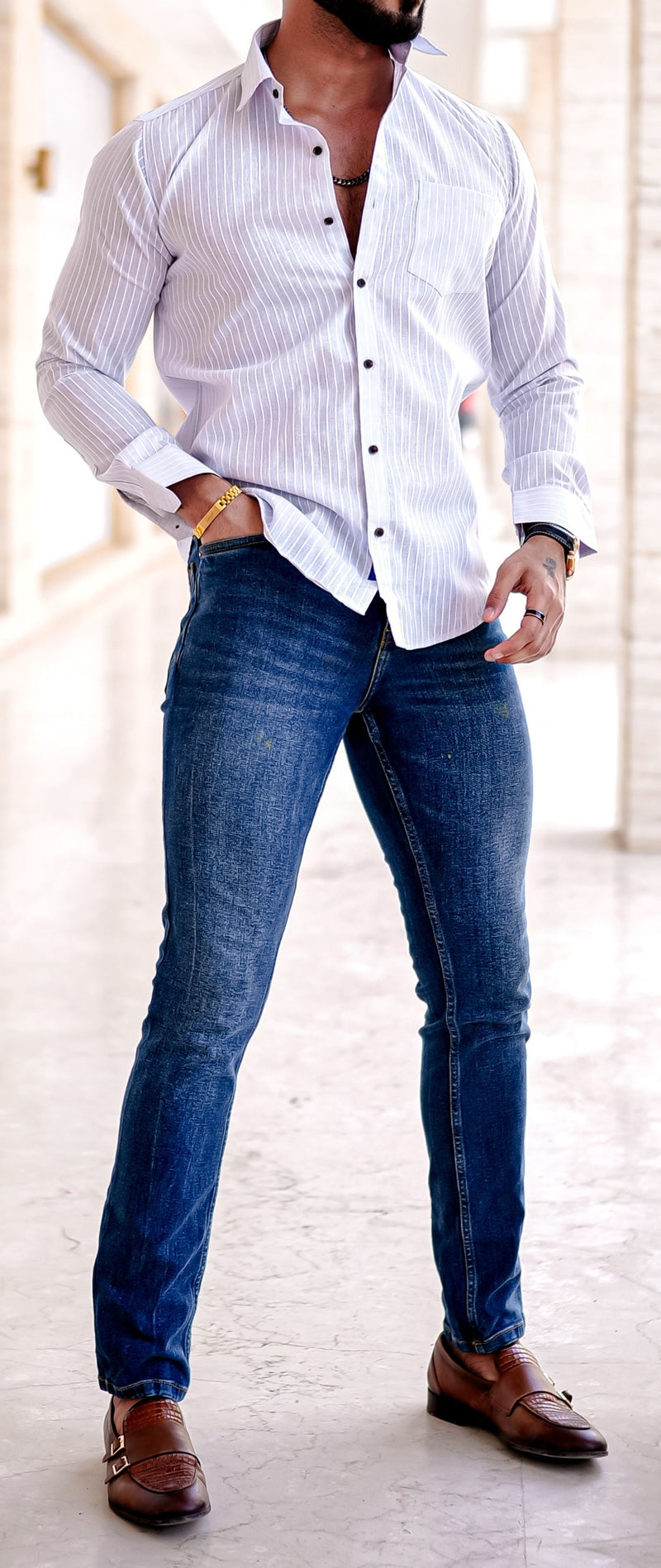 VOZIA Kate Striped Men's Shirt 5