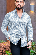 VOZIA Uzek Floral Printed Shirt for Men