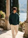 Men's Forest Green 100% Cotton Pullover Hoodie