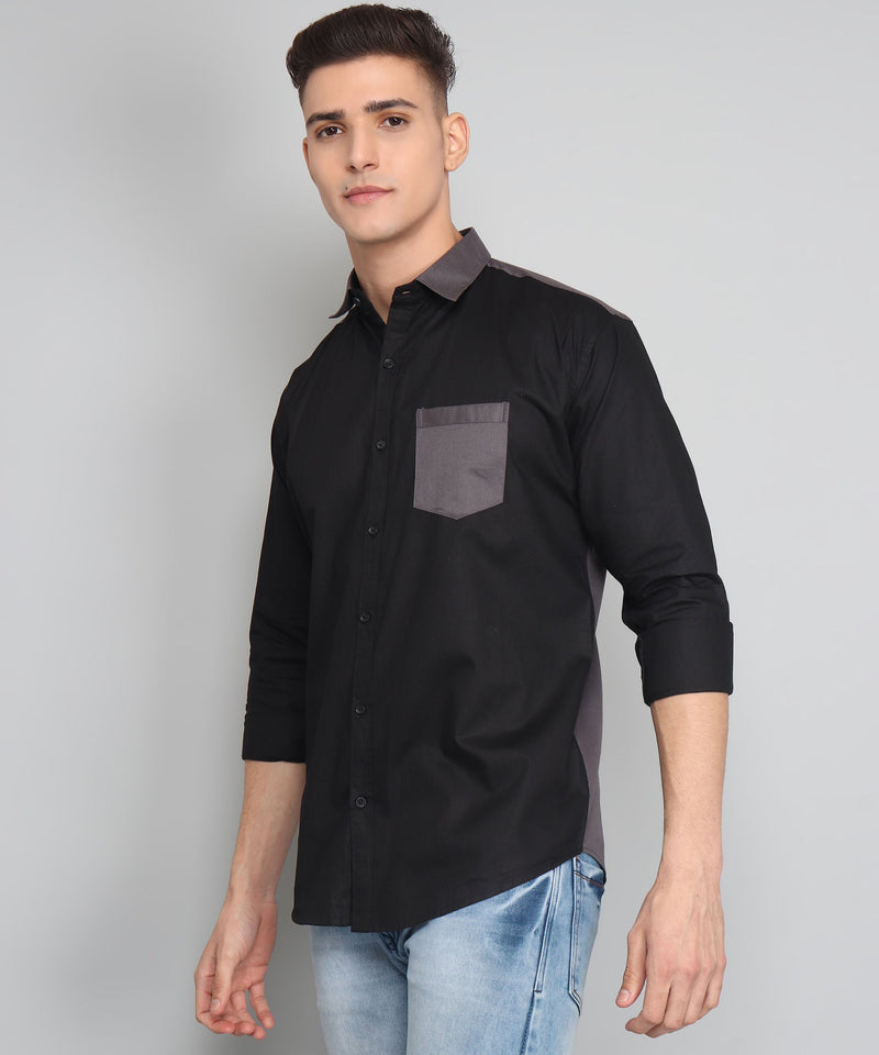 Jacob Black Cotton Shirt for Men 6