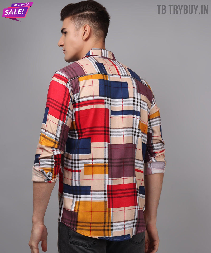 Digital Printed Multi-Colored Men's Shirt 8