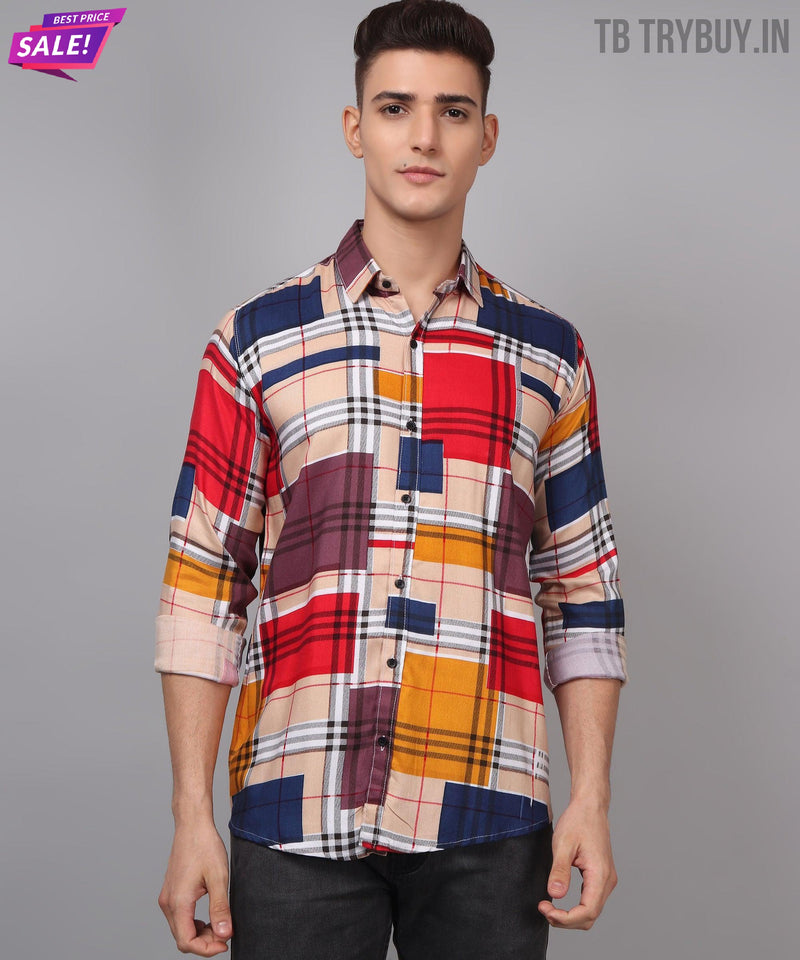 Digital Printed Multi-Colored Men's Shirt 9