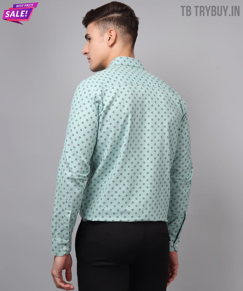 Classy Printed Linen Shirt for Men 6