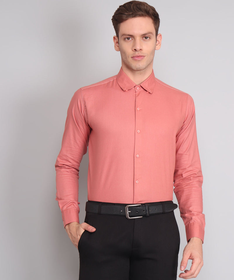 Cotour Peach Cotton Shirt for Men 3