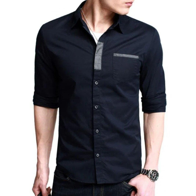 Elegant Classy Black Men's Shirt 1