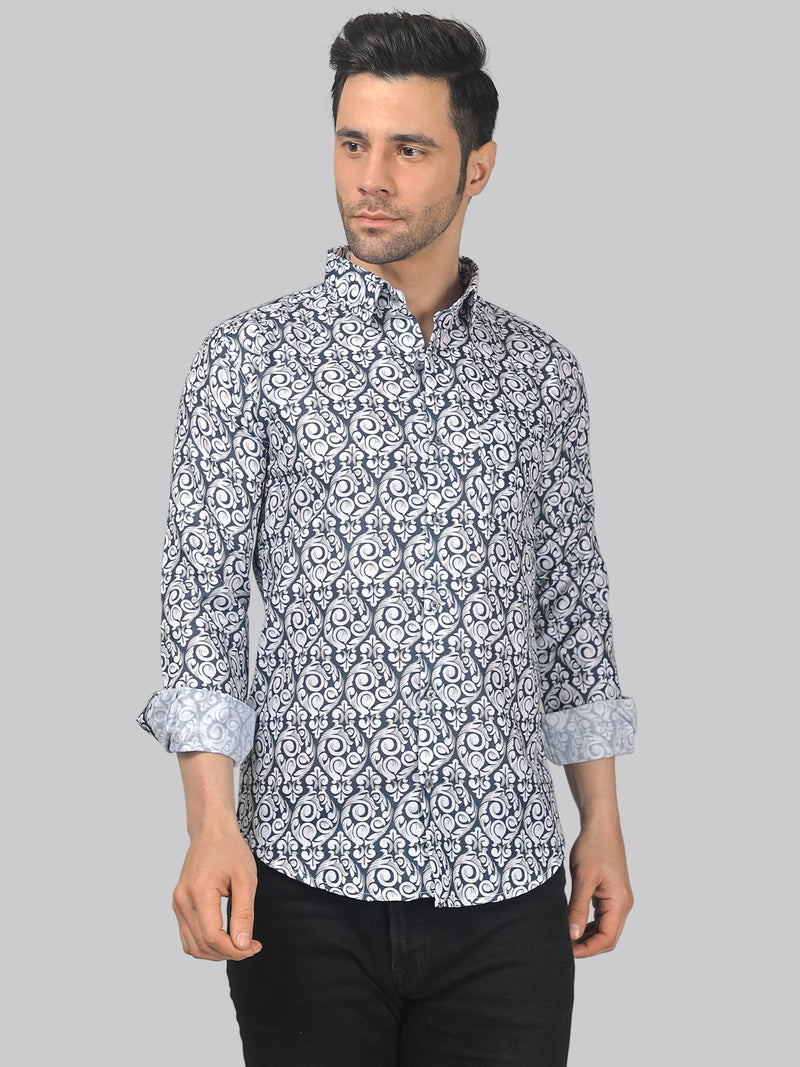 Edgy-glam Men's Printed Shirt 5