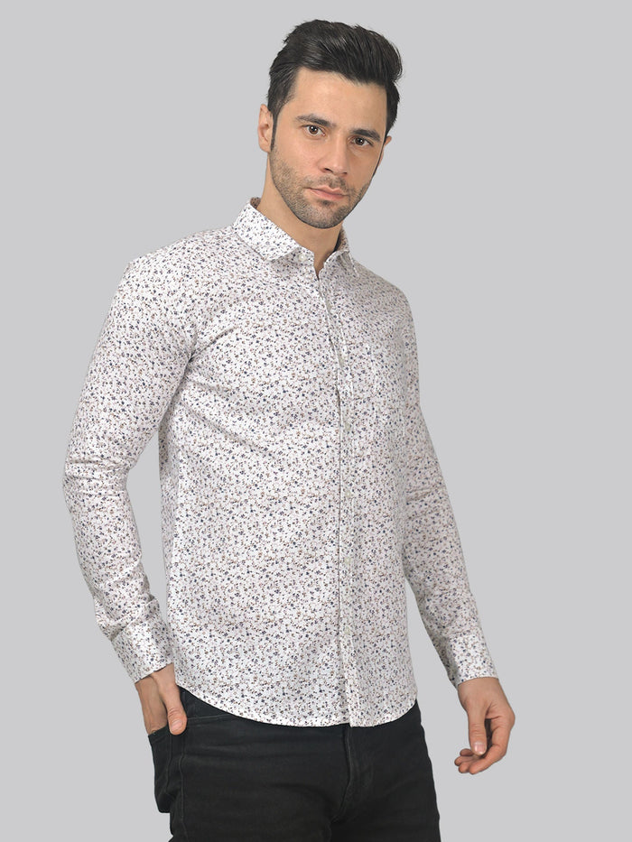Horizon Haze Cotton Linen Printed Shirt for Men 2