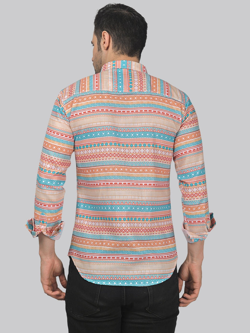Minimalist Cotton Blend Printed Shirt for Men 6