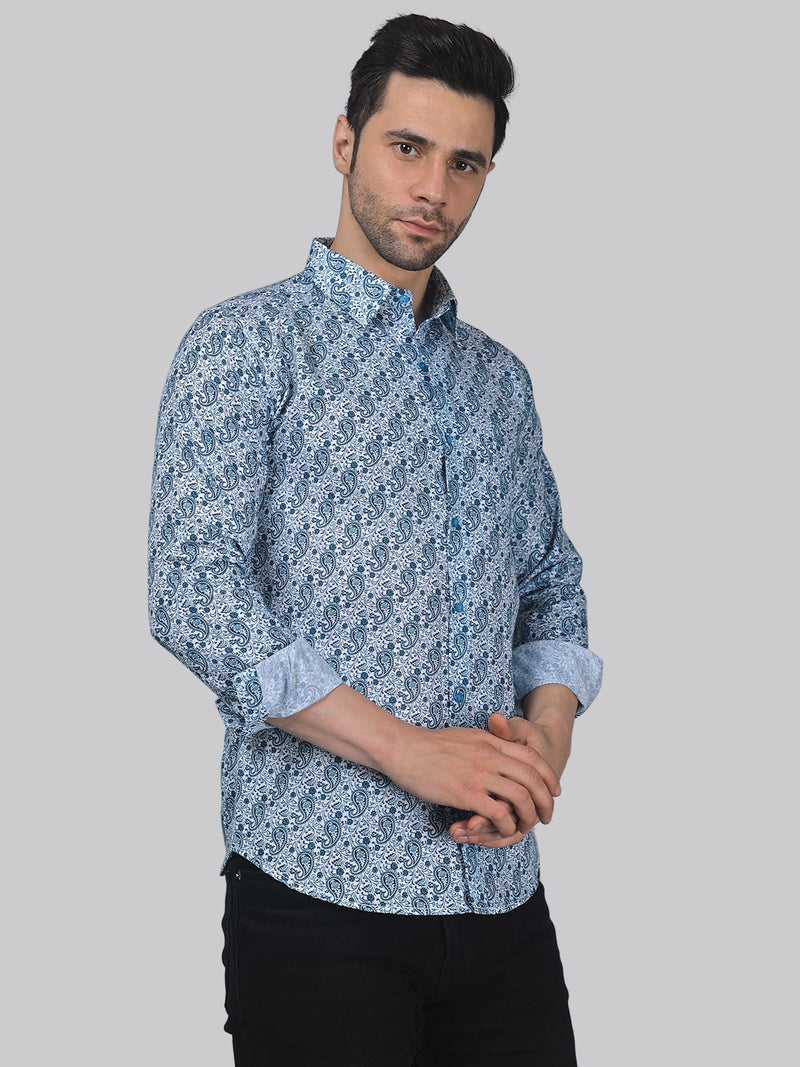 Mystic Cotton Blend Printed Shirt for Men 4