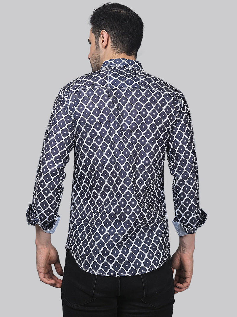 Opulent Cotton Blend Printed Shirt for Men 6