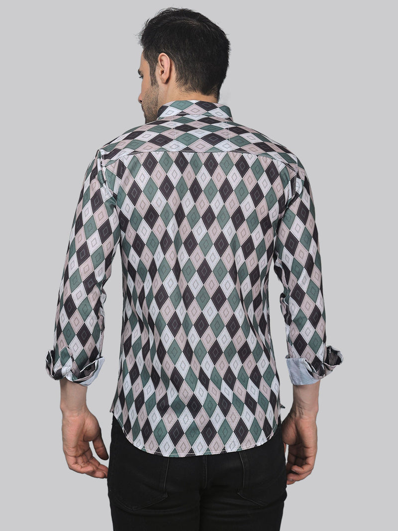 Preppy Men's Printed Shirt 4
