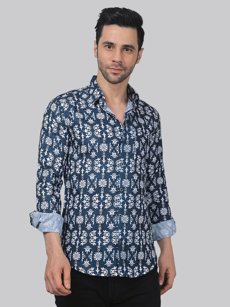 Serene Cotton Blend Printed Shirt for Men 5