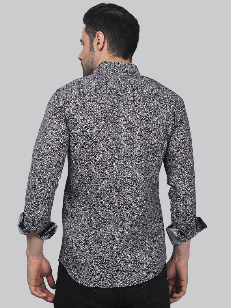 Crust Cotton Blend Printed Shirt for Men 5