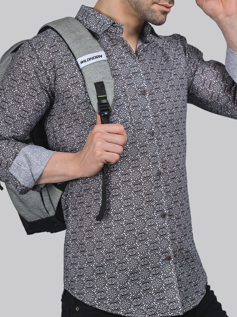 Crust Cotton Blend Printed Shirt for Men 1