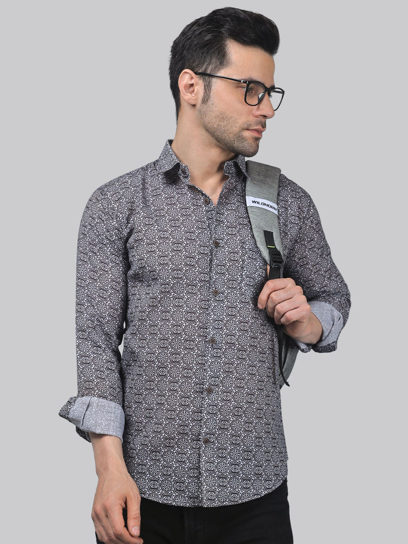Crust Cotton Blend Printed Shirt for Men 3