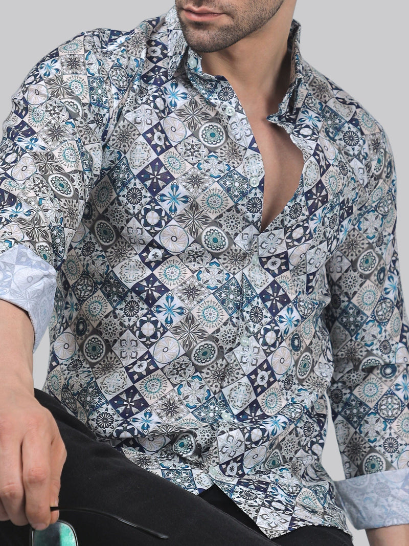Floral Printed Shirt for Men 1