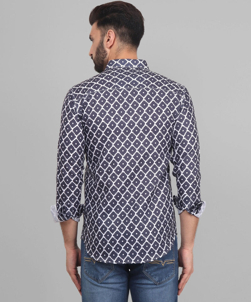 Urbanite Cotton Blend Printed Shirt for Men 7